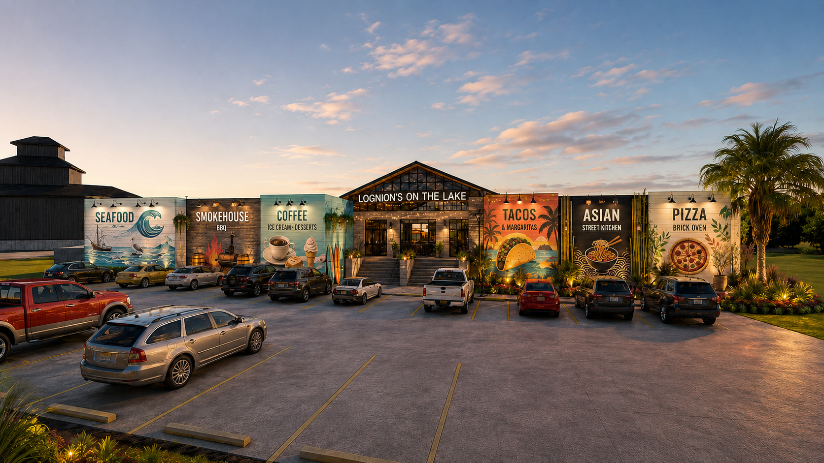 Conceptual dusk rendering of Lognion’s On The Lakefront